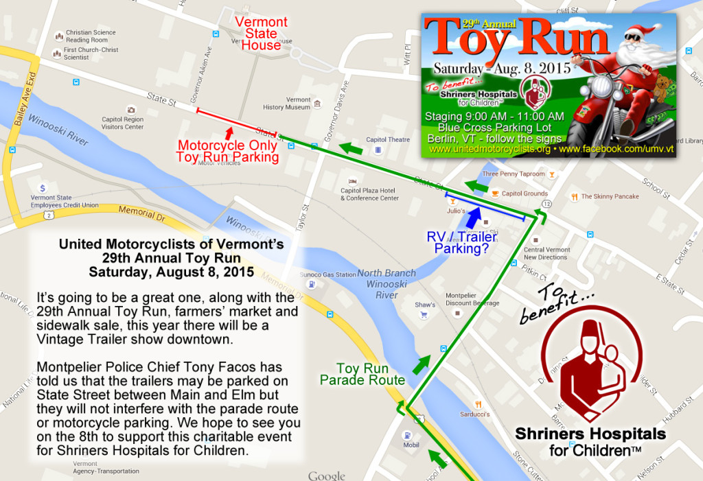 Downtown Montpelier Toy Run