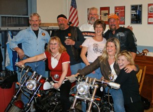 UMV members with the two Kikker Motorcycles