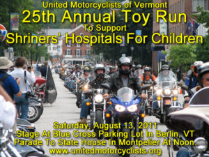 2011 United Motorcyclists of Vermont Toy Run