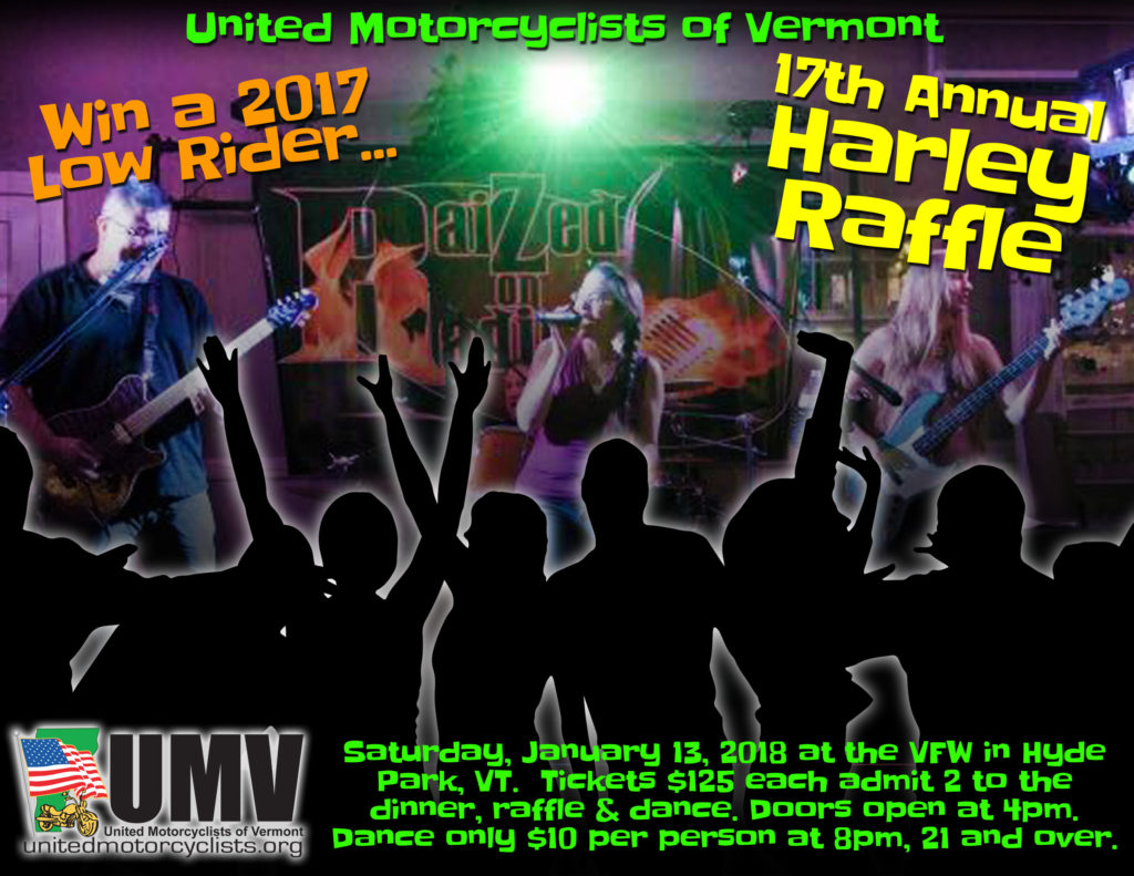 UMV Harley Raffle 2018 Raized on Radio